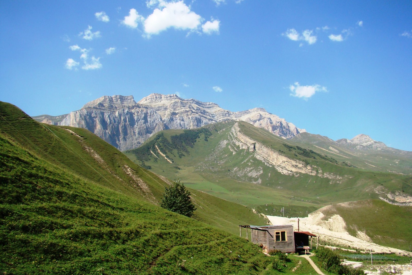 Caucasus mountain peaks